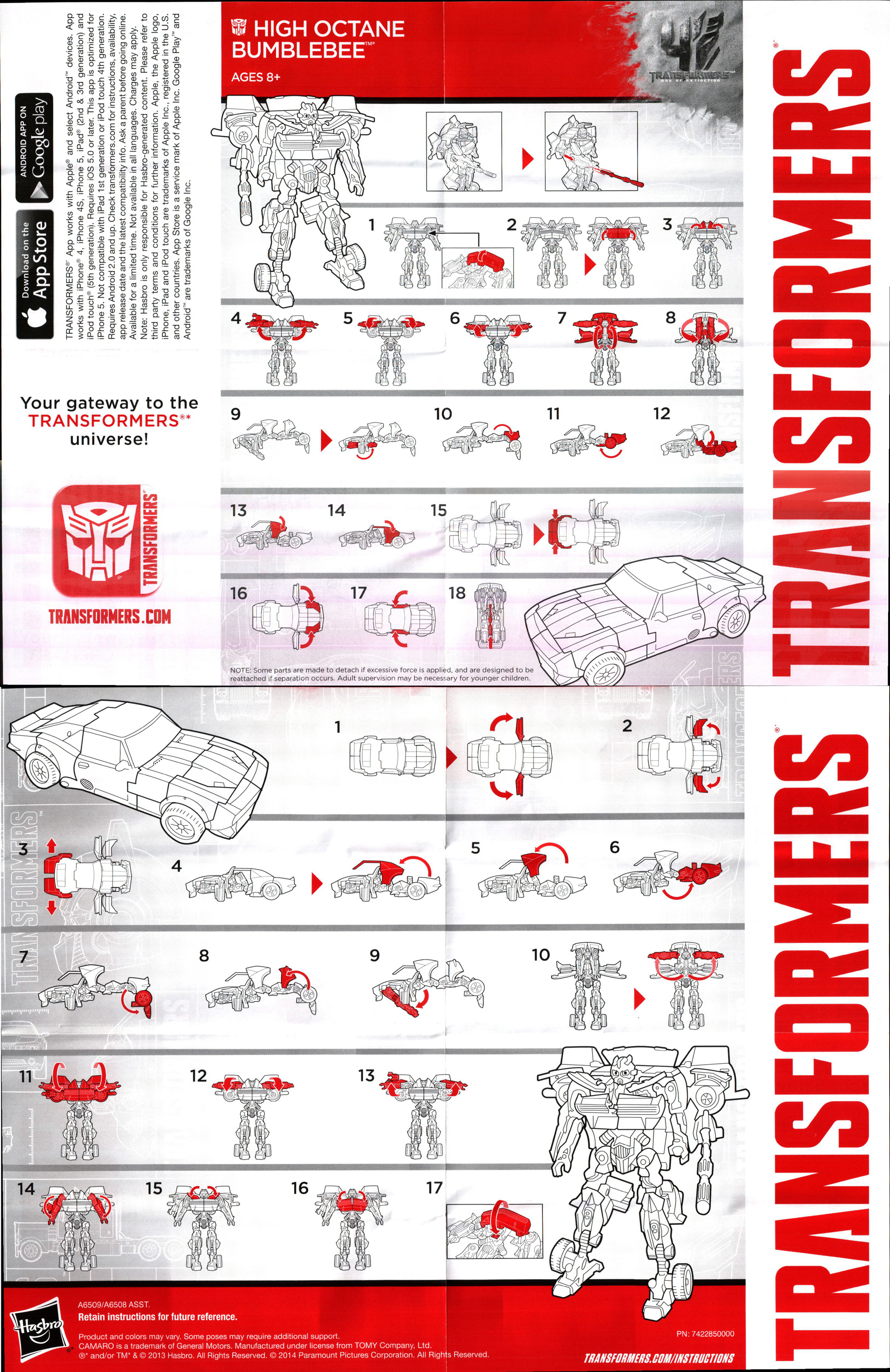 bumblebee transformer instructions 2018